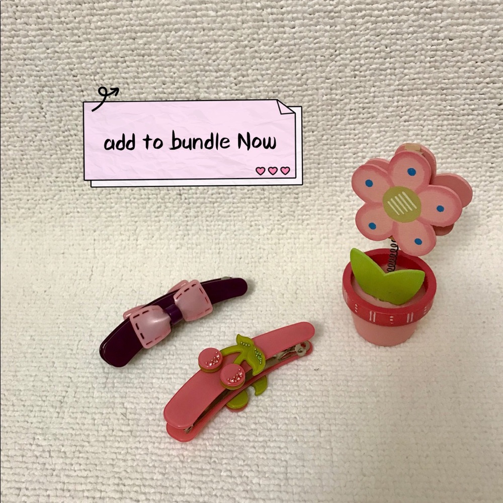 🍒Two lovely ponytail hairpins